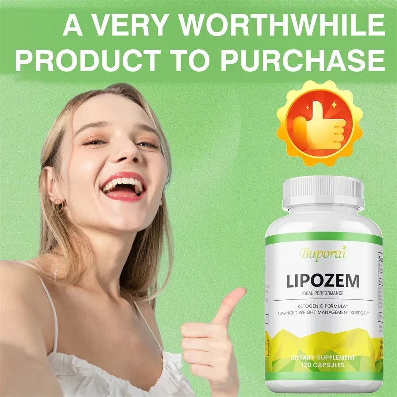 Lipozem Supplement - Weight Loss Capsules, Boosts Metabolism, Increases Energy and Controls Appetite