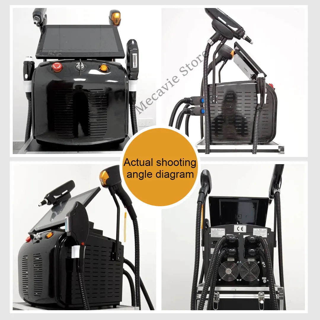 4in1 Soprano Titanium Ice Platinum RF Diode 755 808 940 1064nm 4 Wave Laser ND:YAG Machine Painless Hair Removal Machine 2025