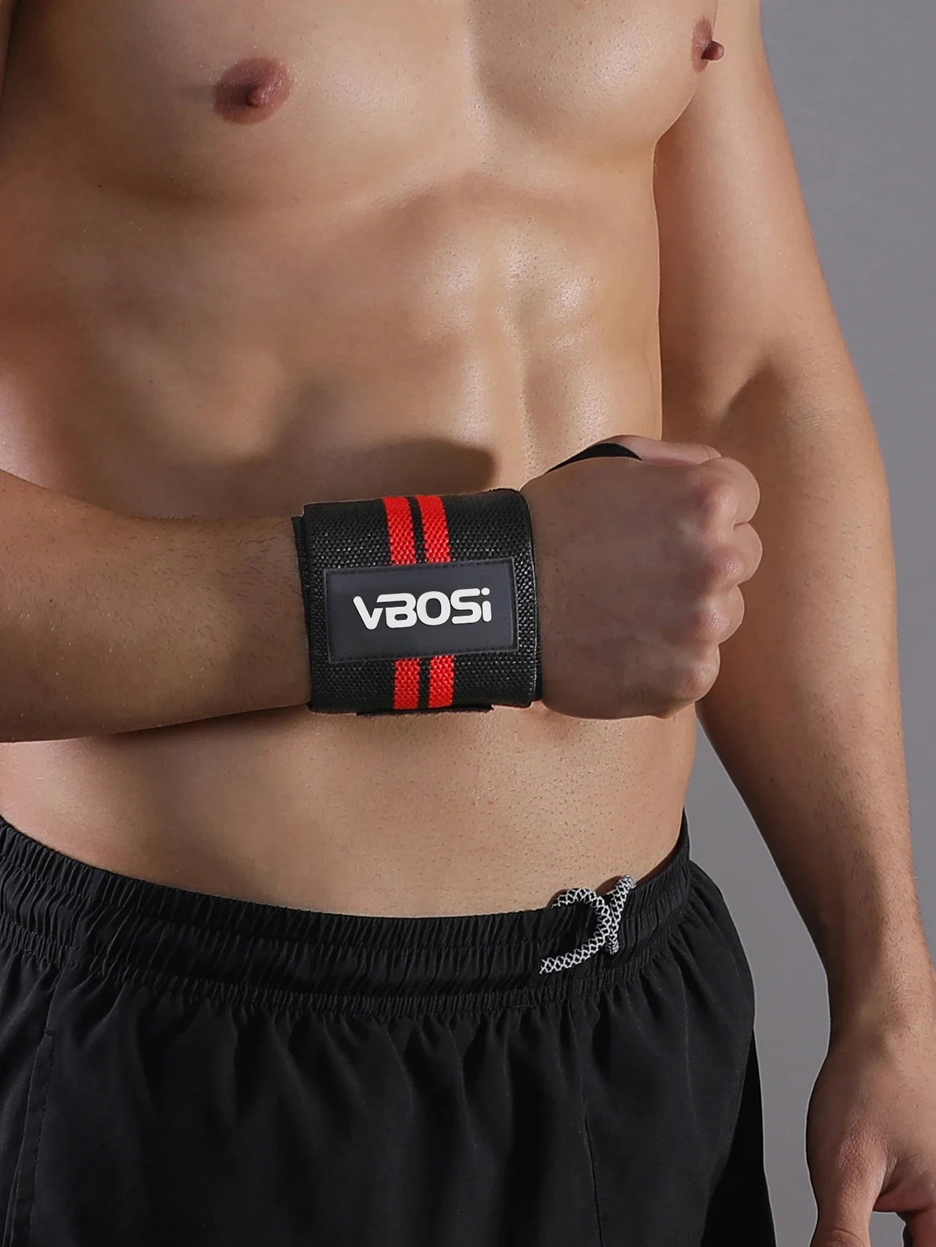 1 Piece Adjustable Wrist Support Wraps for Weightlifting with Thumb Loop Unisex Horizontal Bar Gym Fitness Wristband