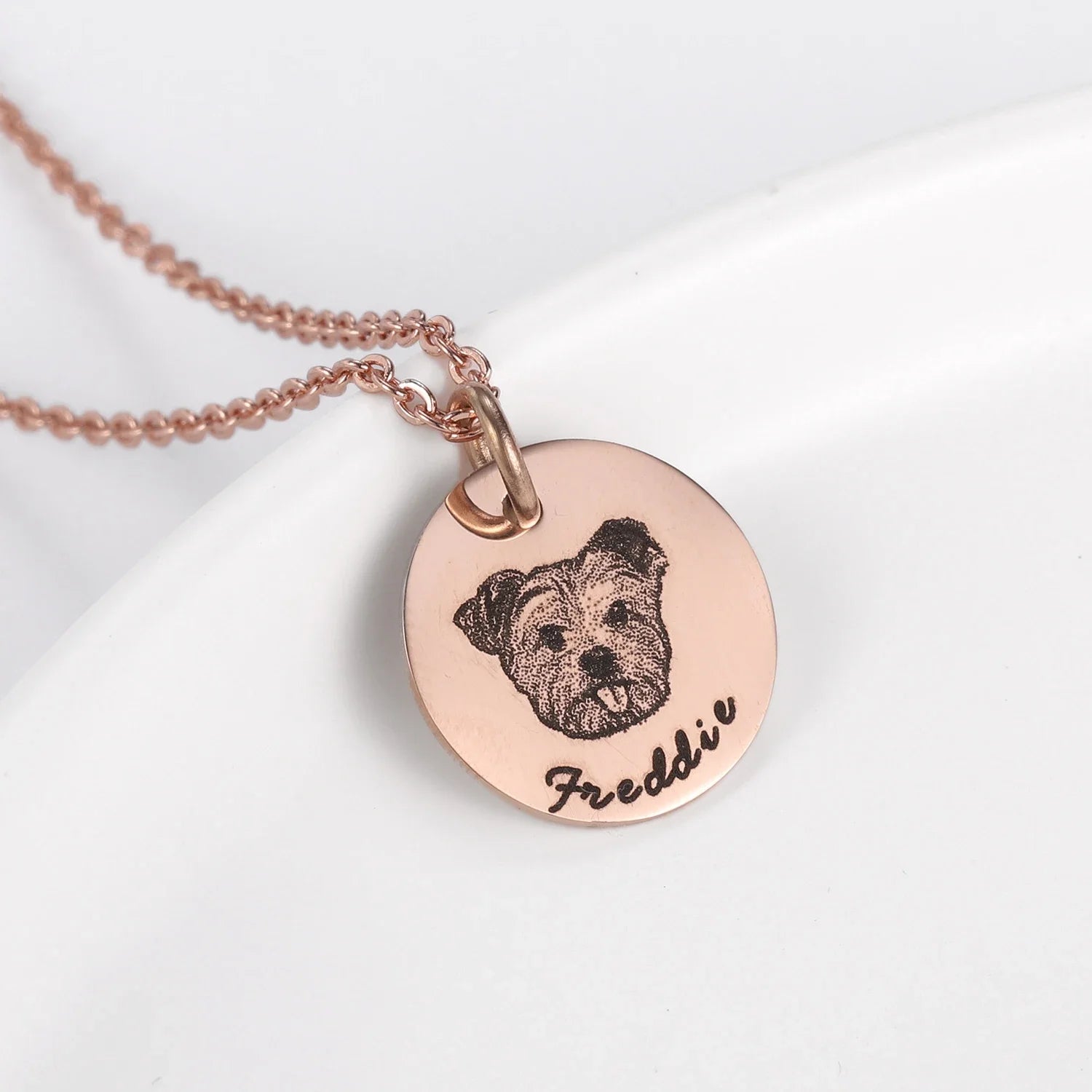 Hot Fashion Stainless Steel Personalized Photo Necklace Custom Pet Pendant Picture Necklace For Women Jewelry Gift 2023