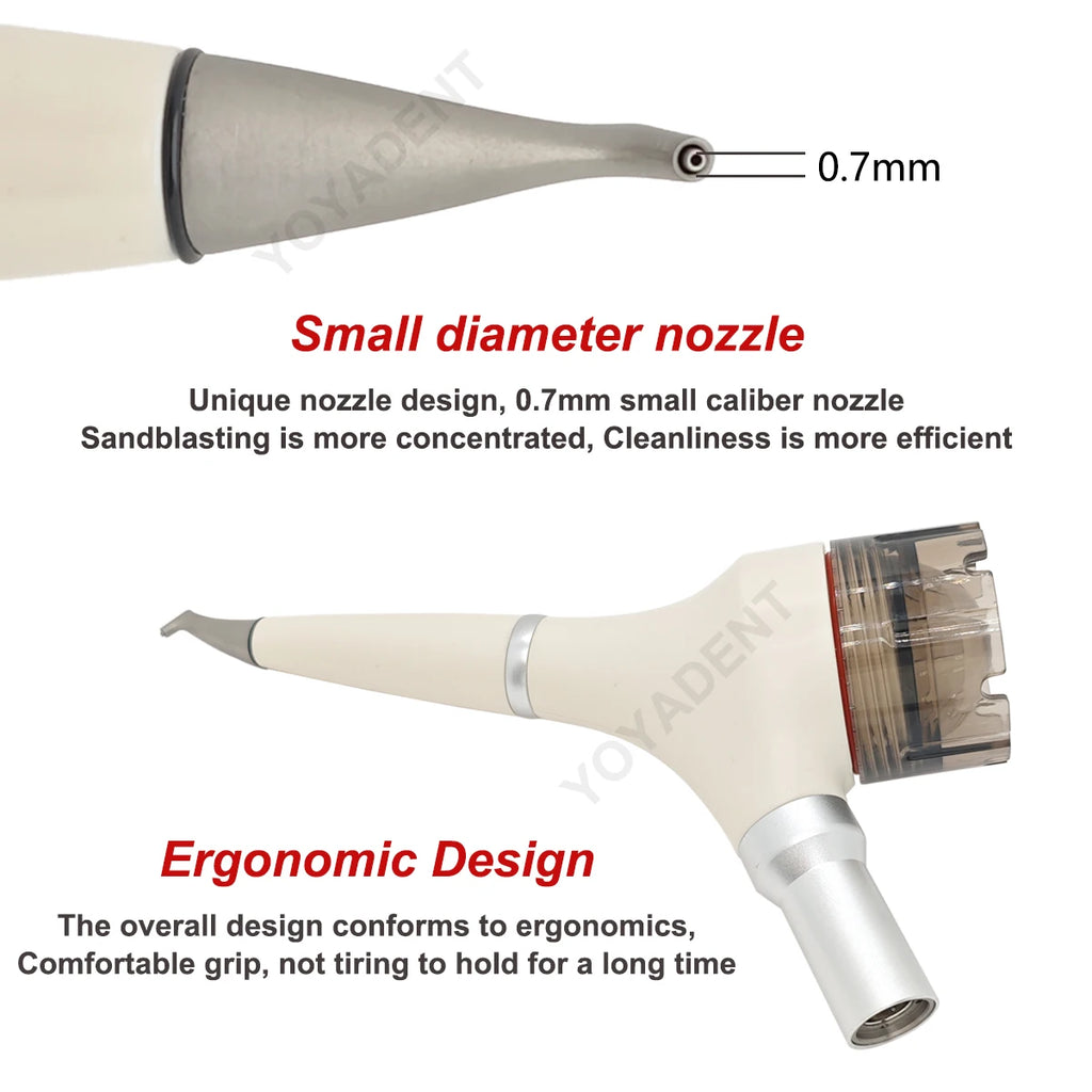 Dental Air Prophy Jet Polisher Tooth Whitening Sandblasting Gun For 65μm Supragingival Sandblasting Powder Fit NSK KAVO