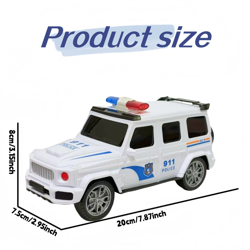 Children's electric toy car - Toy police car model, suitable for children over 3 years old/Birthday, Halloween, Christmas gifts