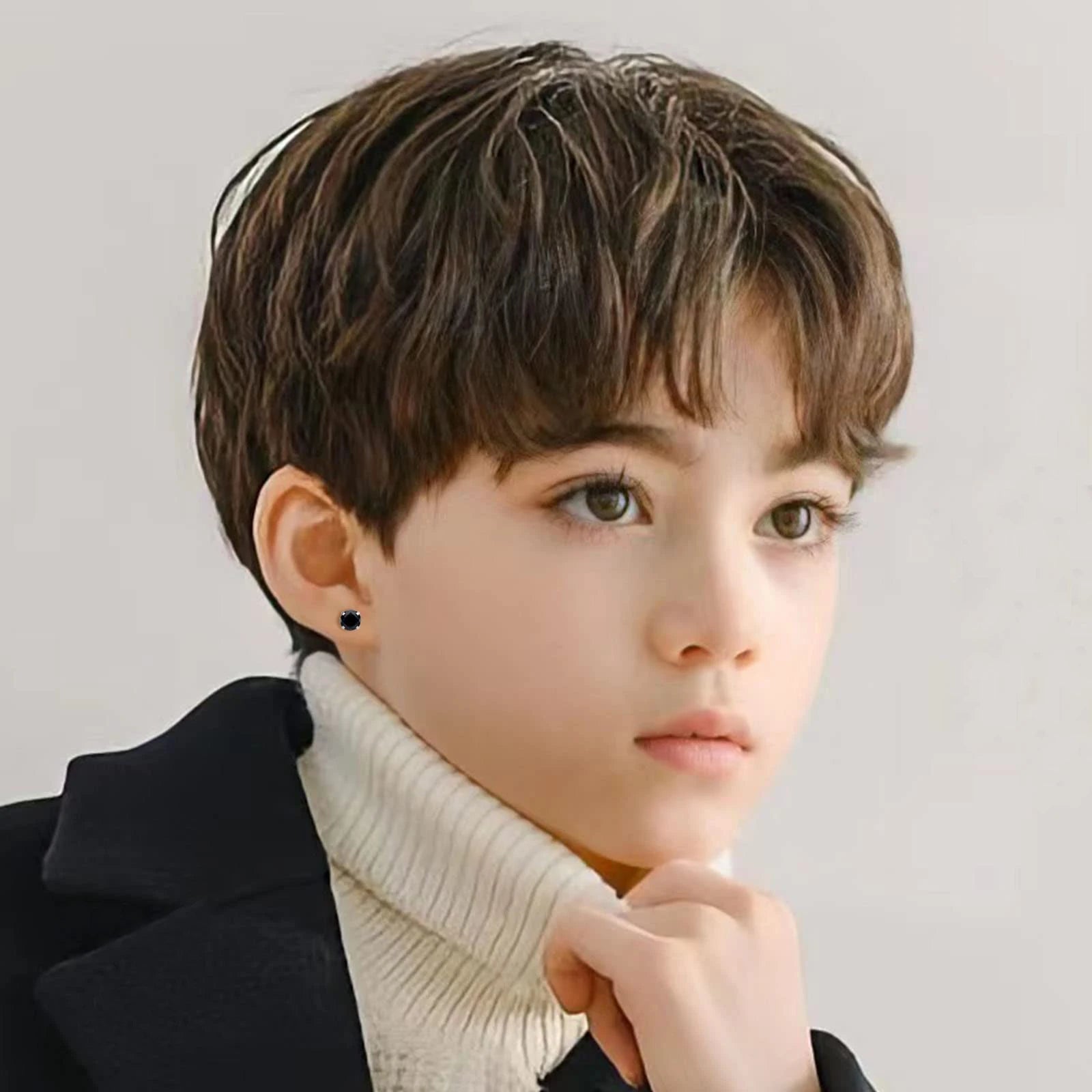 1 piece Medical Stainless Steel Crystal Zircon Ear Studs Earrings Tragus Cartilage Hypoallergenic Screws Piercing Jewelry