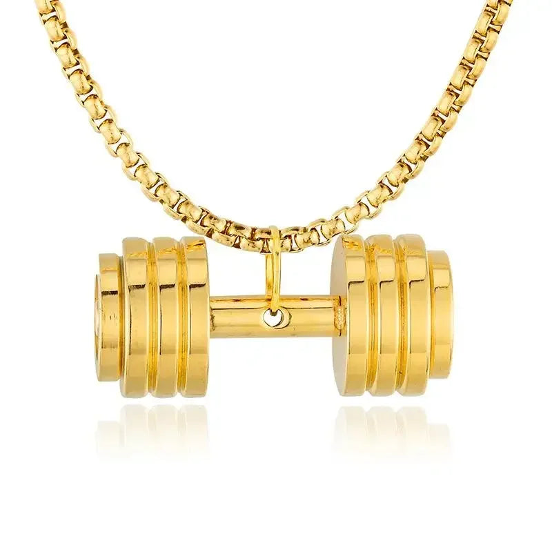 Punk Vintage Double Layer Boxing Gloves Pendant Necklace for Men Fighting Fashion Athleisure Jewelry Hip Hop Items