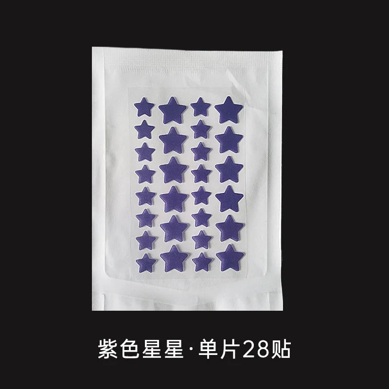 Colorful PE Pimple Patches Cute Star Shaped Pimple Cover Sticker Invisible Pimple Cover Removal Pimples Patch Beauty-health