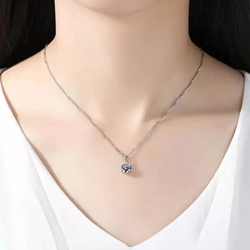 Bridesmaid Jewelry Set for Wedding 925 sterling silver chains Necklace Earring For Women Gemstone Rings Party Jewelry Sets