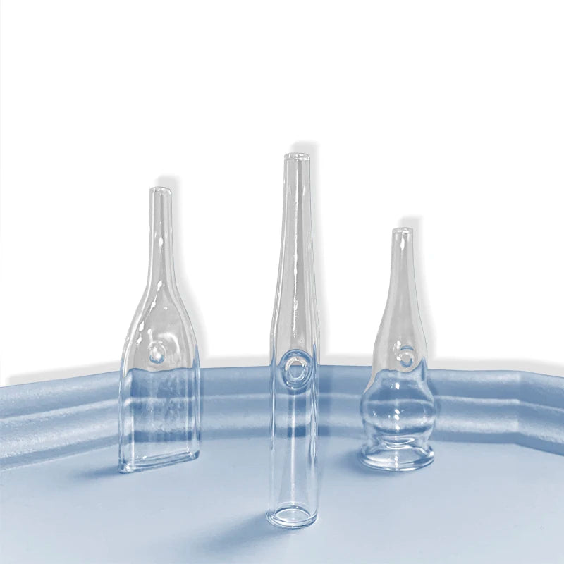 3Pcs/Set Vacuum Suction Face Pore Cleanser Glass Pipes Blackhead Removal Beauty Machine Facial Skin Care Accessorie