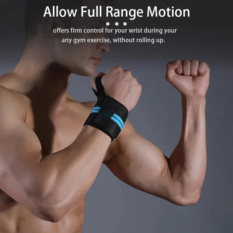 1 Piece Adjustable Wrist Support Wraps for Weightlifting with Thumb Loop Unisex Horizontal Bar Gym Fitness Wristband