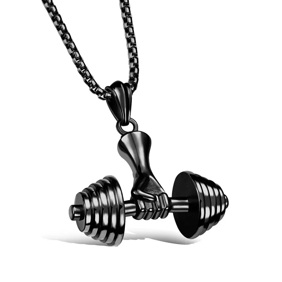 Punk Vintage Double Layer Boxing Gloves Pendant Necklace for Men Fighting Fashion Athleisure Jewelry Hip Hop Items