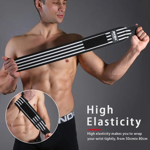 1 Piece Adjustable Wrist Support Wraps for Weightlifting with Thumb Loop Unisex Horizontal Bar Gym Fitness Wristband
