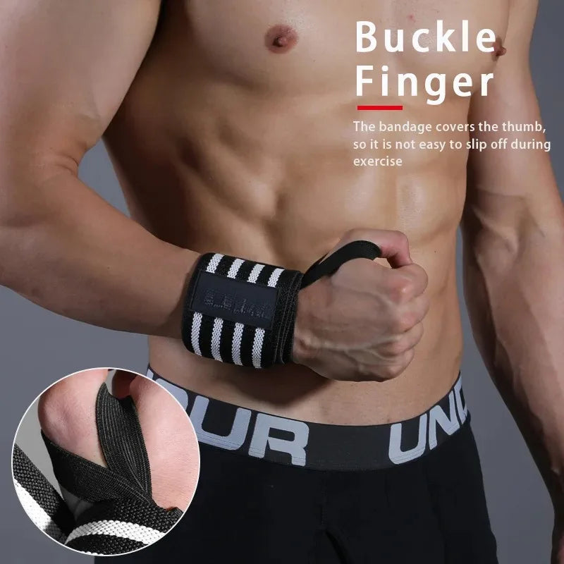 1 Piece Adjustable Wrist Support Wraps for Weightlifting with Thumb Loop Unisex Horizontal Bar Gym Fitness Wristband