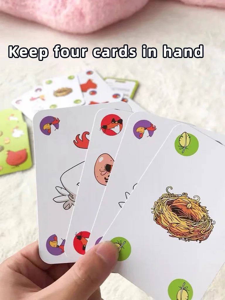 Chicken Chiu Chiu Board Game Grow Up Without Children Hot 5-8 Years Old Casual Party Card Game Intellectual Children Toys Gift