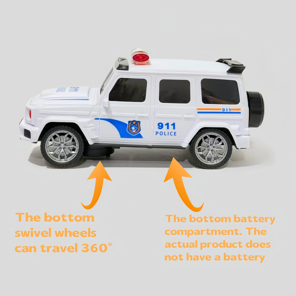 Children's electric toy car - Toy police car model, suitable for children over 3 years old/Birthday, Halloween, Christmas gifts