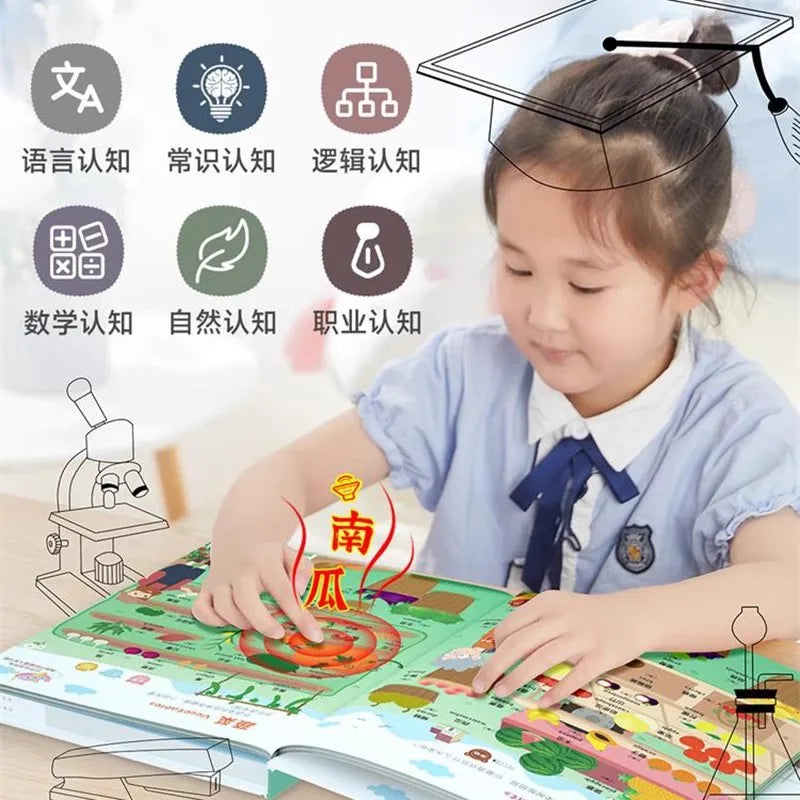 Children's Chinese and English Cantonese Point Reading Book Talking Cognitive Encyclopedia Early Childhood Education Audiobook