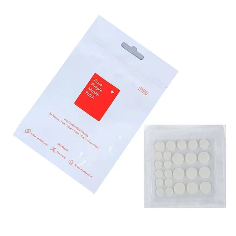 24pcs Face Acne Pimple Spot Facial Skin Care Blackhead Removal Freckle Patches Scar Care Treatment Stickers Acne Mask Beauty