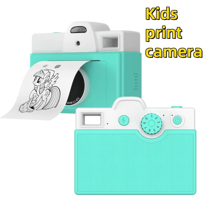 INLIG-Children Camera Instant Print Kids Digital Thermal Print Camera Instant Photo Printing Camera Toys Gifts Boy And Girl