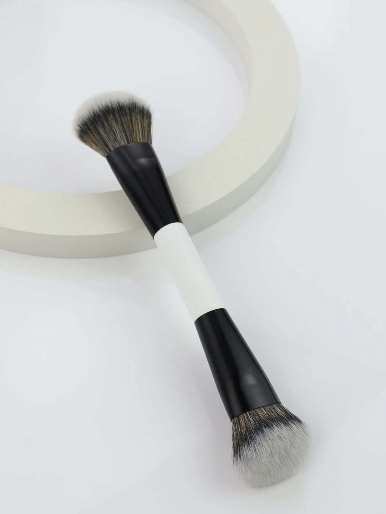 4Pcs Double Sided Makeup Brush Set For Foundation Contour Blending Highlight Powder Blush Applicator