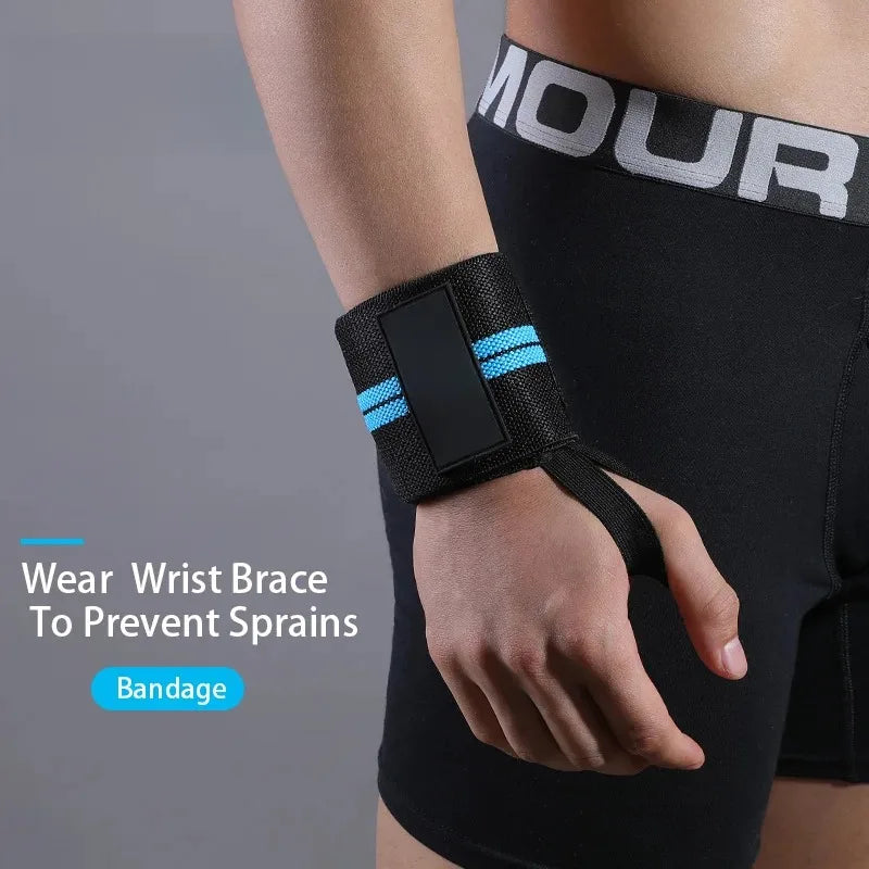 1 Piece Adjustable Wrist Support Wraps for Weightlifting with Thumb Loop Unisex Horizontal Bar Gym Fitness Wristband
