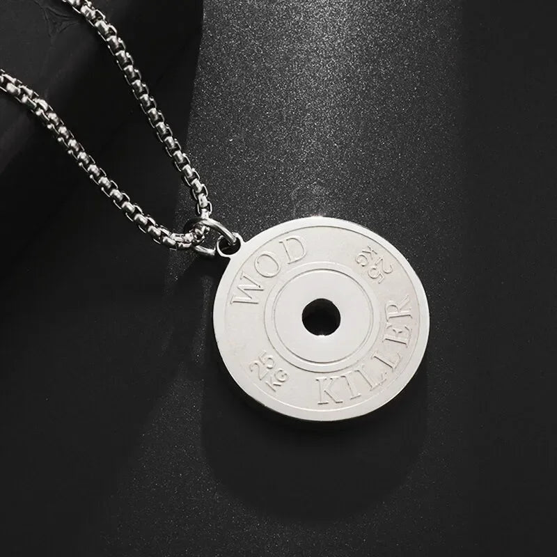 Punk Vintage Double Layer Boxing Gloves Pendant Necklace for Men Fighting Fashion Athleisure Jewelry Hip Hop Items