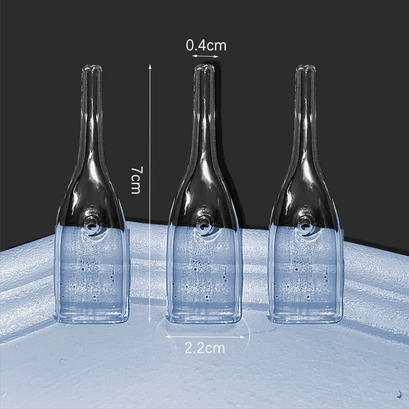 3Pcs/Set Vacuum Suction Face Pore Cleanser Glass Pipes Blackhead Removal Beauty Machine Facial Skin Care Accessorie