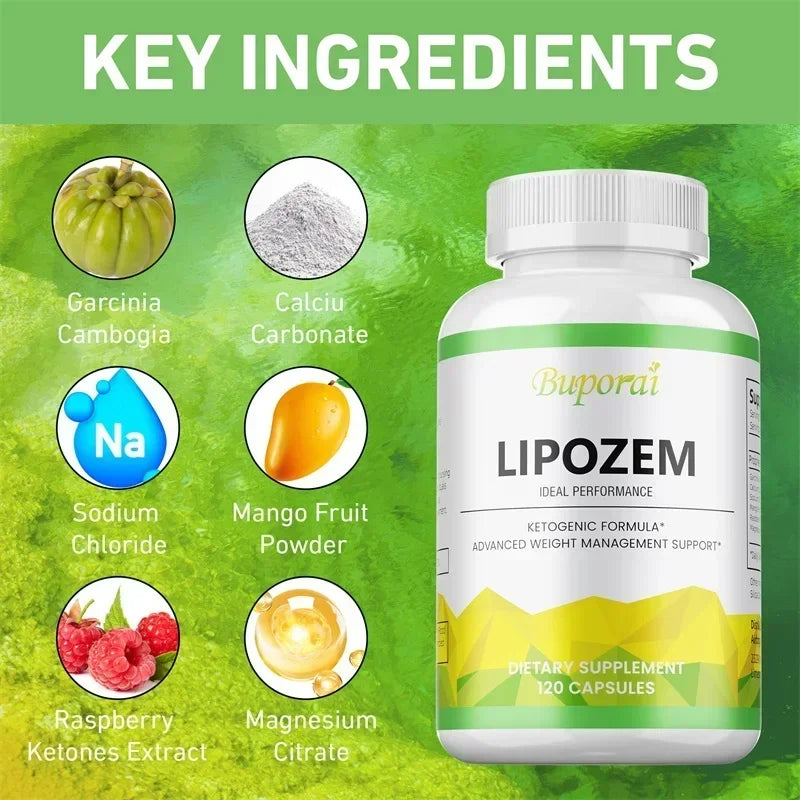 Lipozem Supplement - Weight Loss Capsules, Boosts Metabolism, Increases Energy and Controls Appetite