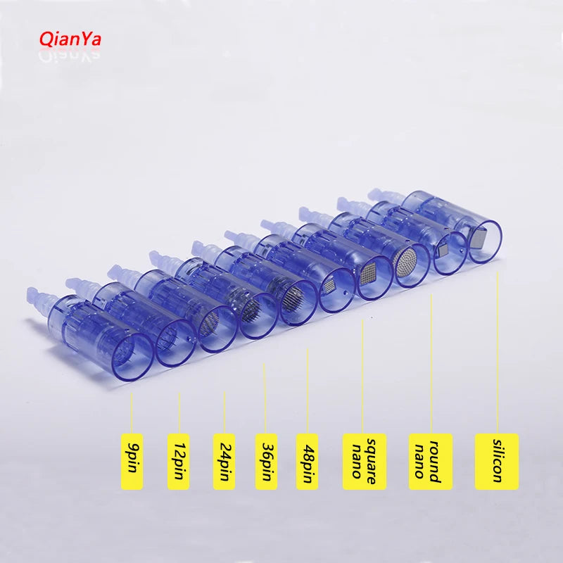 10/50Pcs Derma Pen Needle Cartridge Microneedling Machine Bayonet Dr Pen A6 A1 M5 M7 N2 E30 Replace Stamp 9 12 36 42 Pin Nano