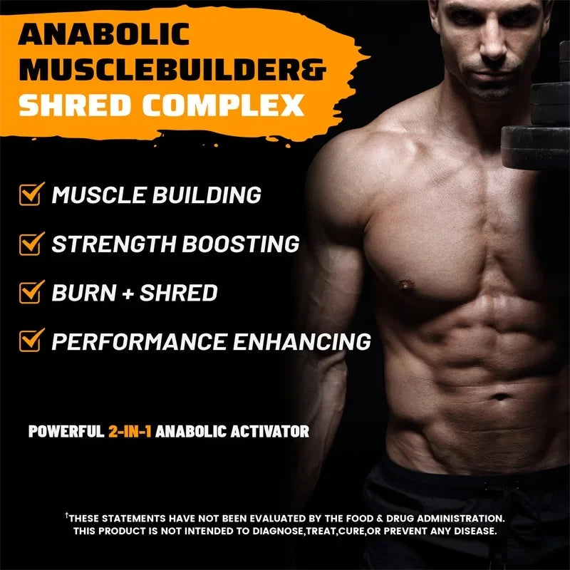Anabol Ripped Anabolic Muscle Builder - Pre-workout for Stronger Muscles, Pumps, Energy and Endurance, Performance & Muscle Mass