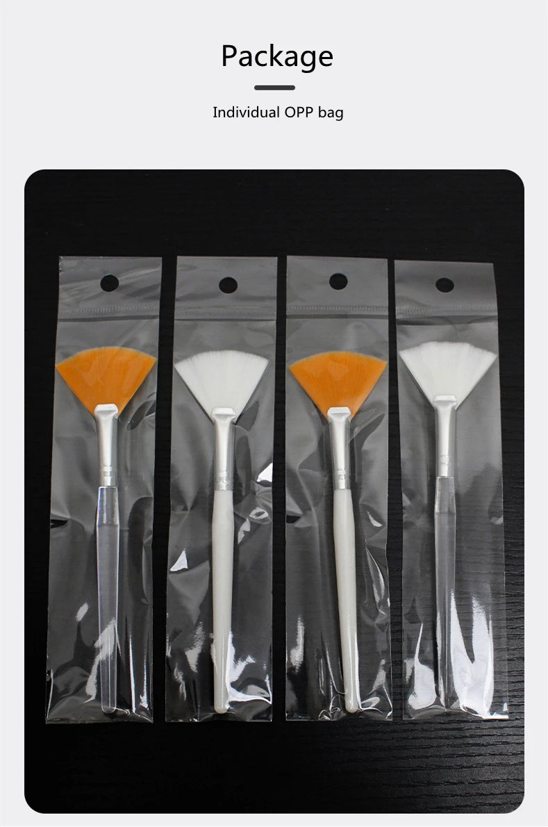 10/20/50pcs Fan Shape Facial Mask Brush Multifunctional Makeup Brushes Essential Oil Women Facial Body Beauty Makeup Tools Brush