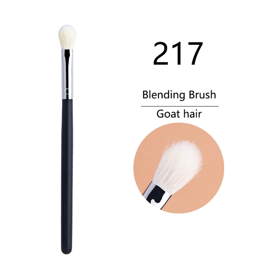 217 Eyeshadow Blending Brush 100% Goat Hair Eye Shadow Makeup Brushes Eyeshadow Crease Brush Fluffy Eyeshadow Blending Brush