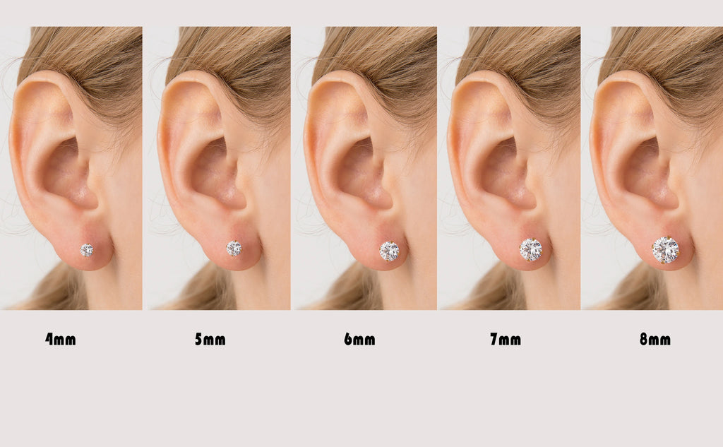 1 piece Medical Stainless Steel Crystal Zircon Ear Studs Earrings Tragus Cartilage Hypoallergenic Screws Piercing Jewelry