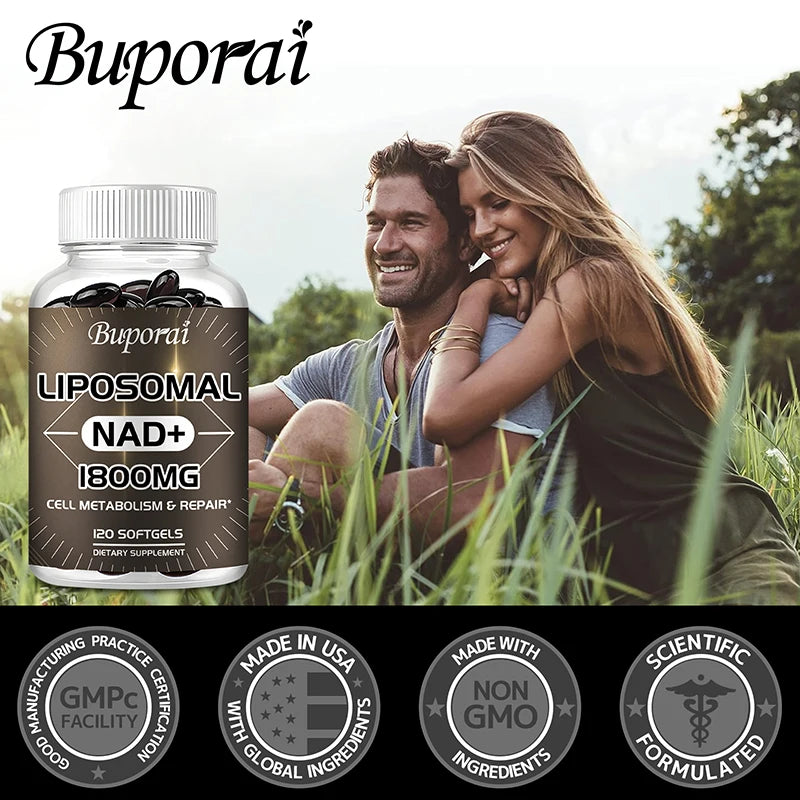 Liposomal NAD Supplement - Aging Defense, Cellular Energy, Heart & Brain Function,Longevity