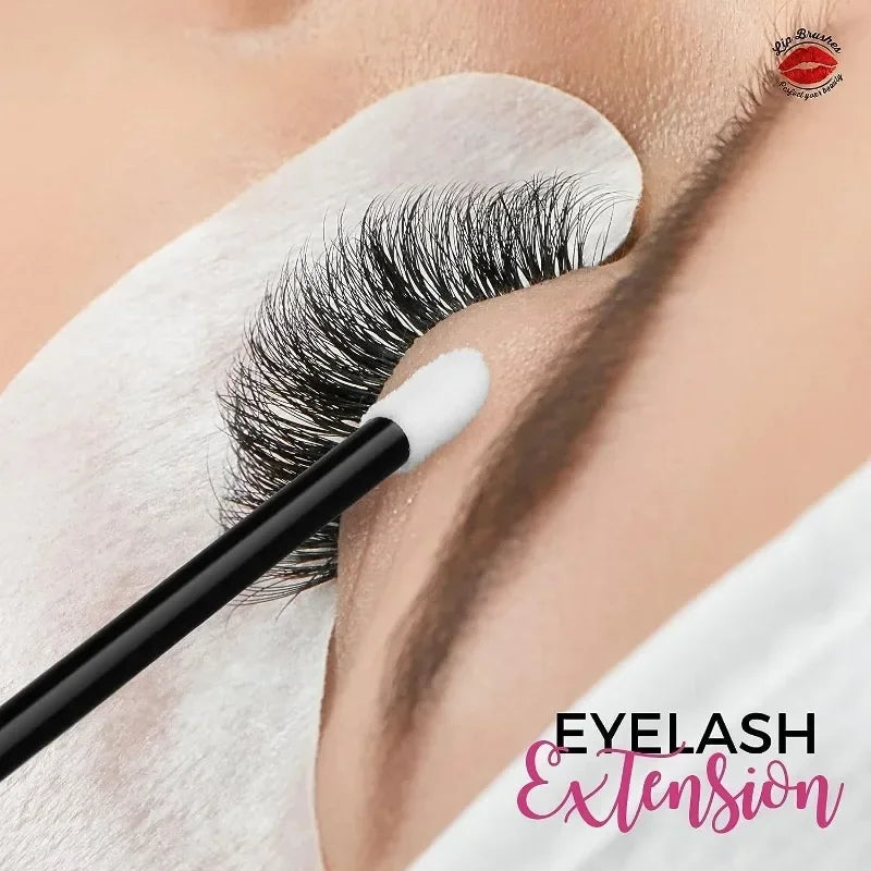 100 Pcs Disposable Lip Lint Free Applicators  Brushes  Makeup Beauty Tool Lipstick Testers Wands Applicators for Makeup Lip