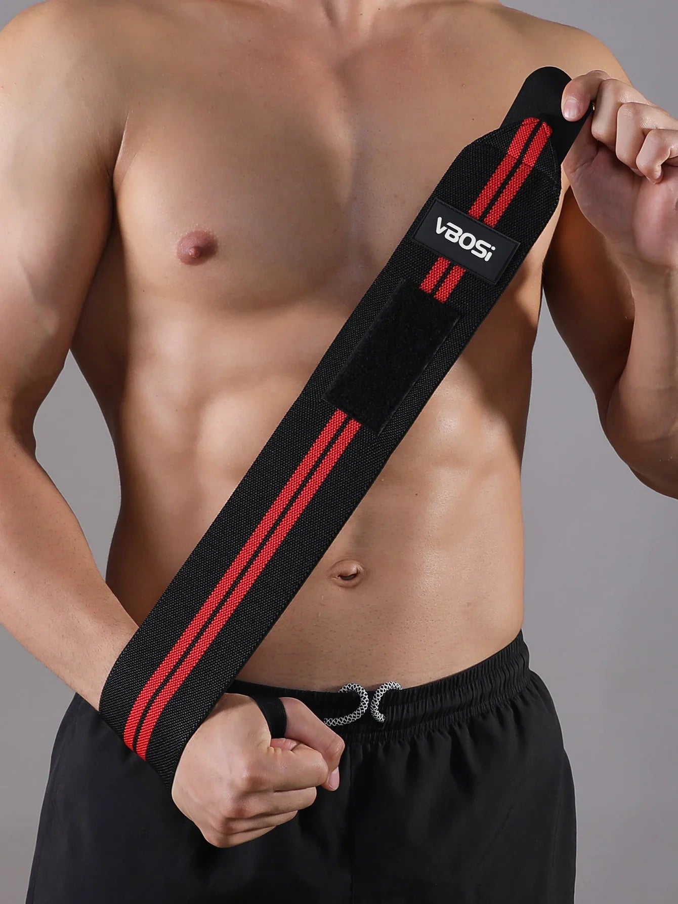 1 Piece Adjustable Wrist Support Wraps for Weightlifting with Thumb Loop Unisex Horizontal Bar Gym Fitness Wristband