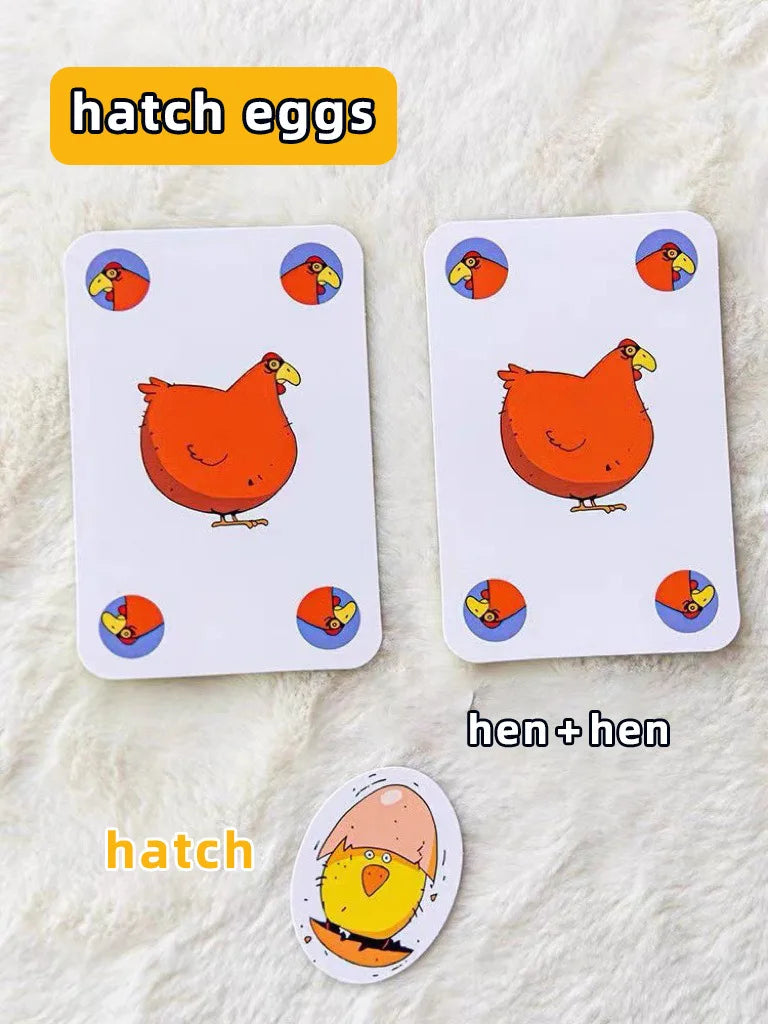 Chicken Chiu Chiu Board Game Grow Up Without Children Hot 5-8 Years Old Casual Party Card Game Intellectual Children Toys Gift