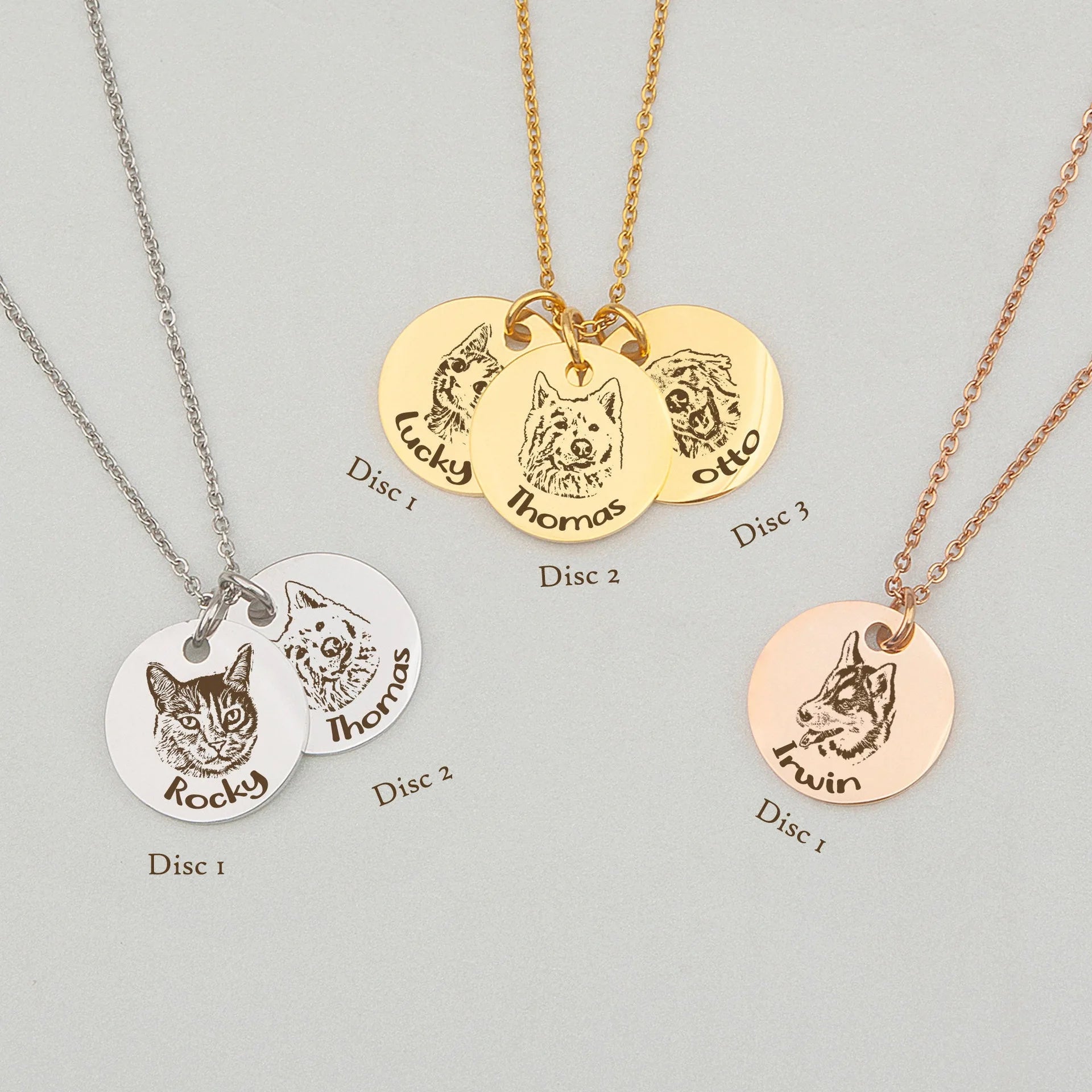 Hot Fashion Stainless Steel Personalized Photo Necklace Custom Pet Pendant Picture Necklace For Women Jewelry Gift 2023