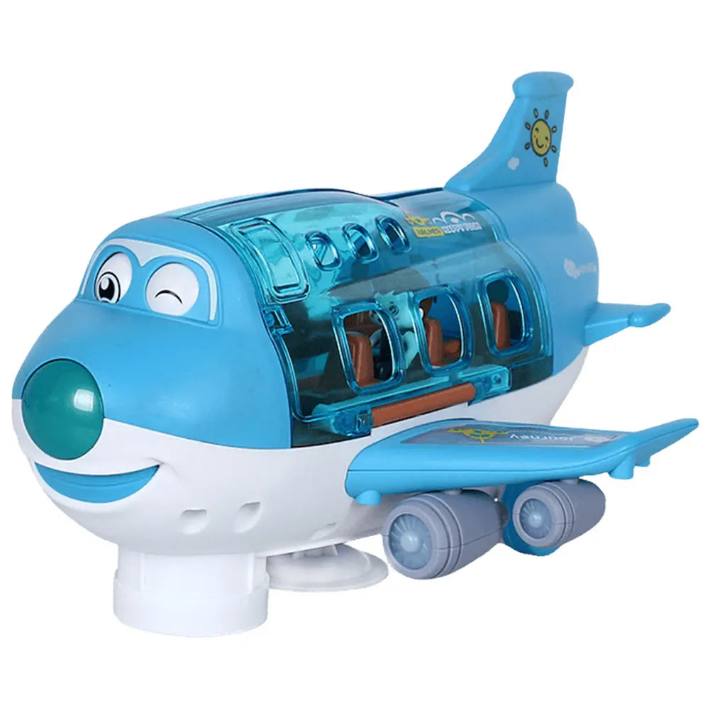 Children‘s’Electric Airplane  Aircraft Toys Car Simulation plane Model with Music LED Boys Traffic Toy Christmas Gifts for Girls