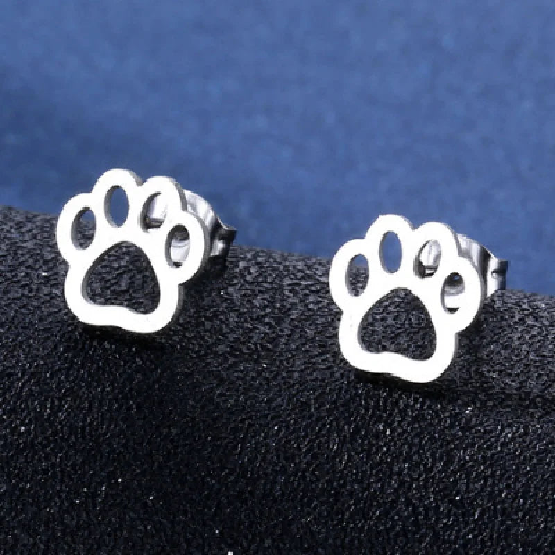 10/20Pairs Fashion Stainless Steel Stud Earrings For Women Mix Style Simple Love Flower Animal Star Ear Jewelry Party Gifts