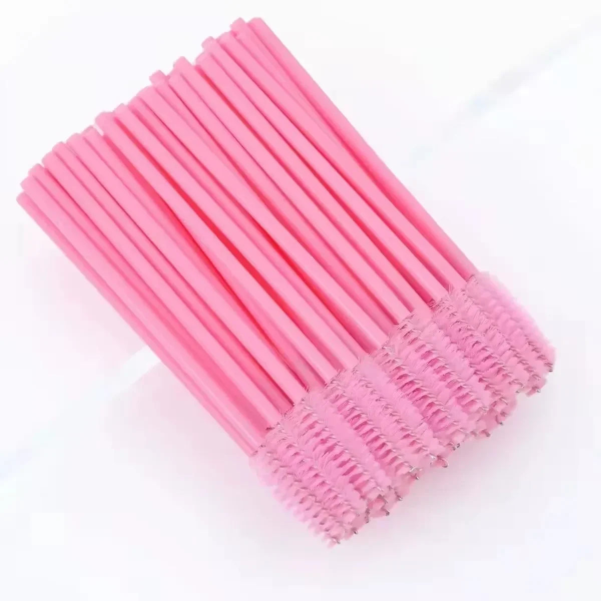 50/500pcs Disposable Eyebrow Eyelash Spoolies Wholesale Wands Applicator for Eyelash Extension & Makeup Tool Dual-Use