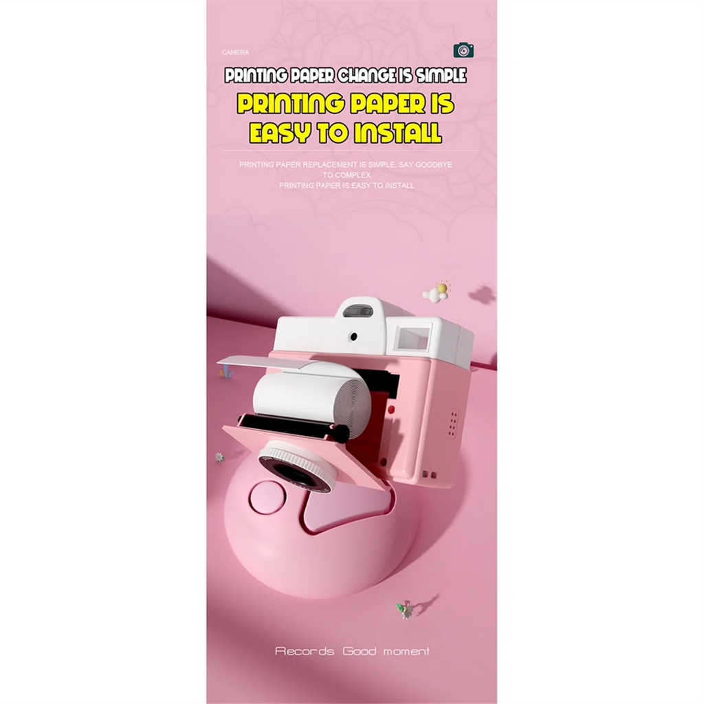 INLIG-Children Camera Instant Print Kids Digital Thermal Print Camera Instant Photo Printing Camera Toys Gifts Boy And Girl
