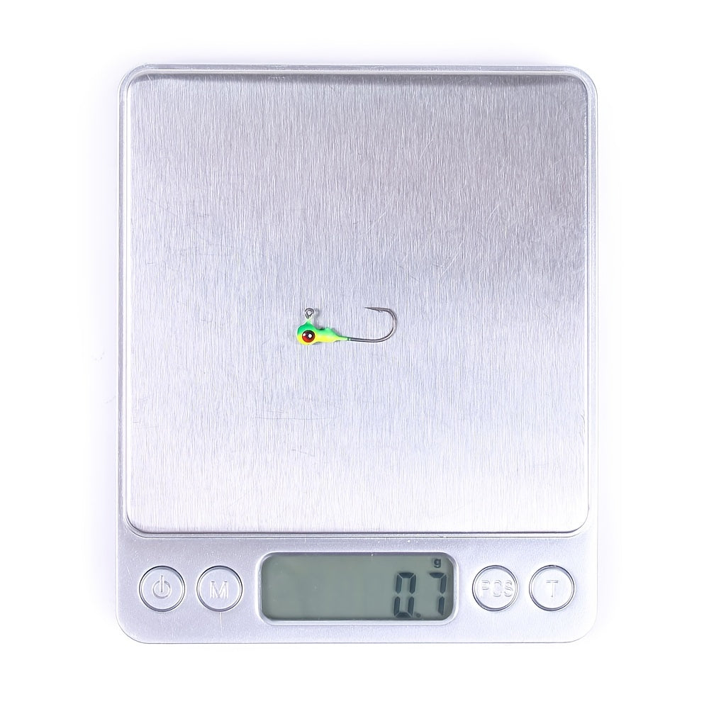 50pcs HENGJIA Colorful Jig Head Lures - Perfect for Soft Worm & Hard Baits Fishing! -  Assorted Colors - For Bass, Trout & Other Freshwater Fish - Ideal Gift for Fishing Enthusiasts