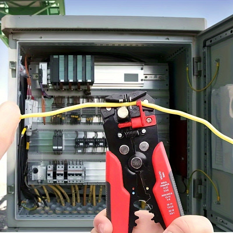 280pcs UMLIFE Spade Crimp Terminals with 5-in-1 Wire Stripper, Insulated Copper Connectors, Easy-to-Use for Automotive and Home Electrical Connections, Car Electrical Terminal Block, Uncharged, with Copper Contacts, for Start