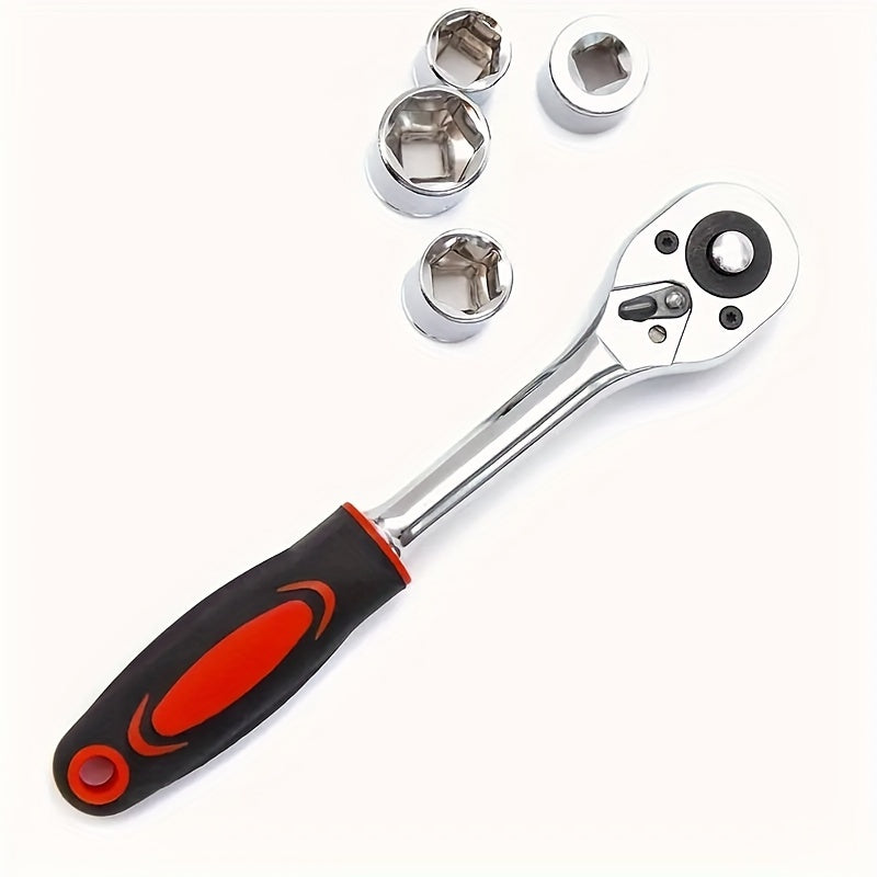 46-Piece Socket Wrench Set - Fast and Efficient, Compact and Portable, Perfect for Automotive Repair and Maintenance, Multi-Functional and Versatile Ratchet Screwdriver Combination Tool - Comprehensive and Complete Kit for Qu