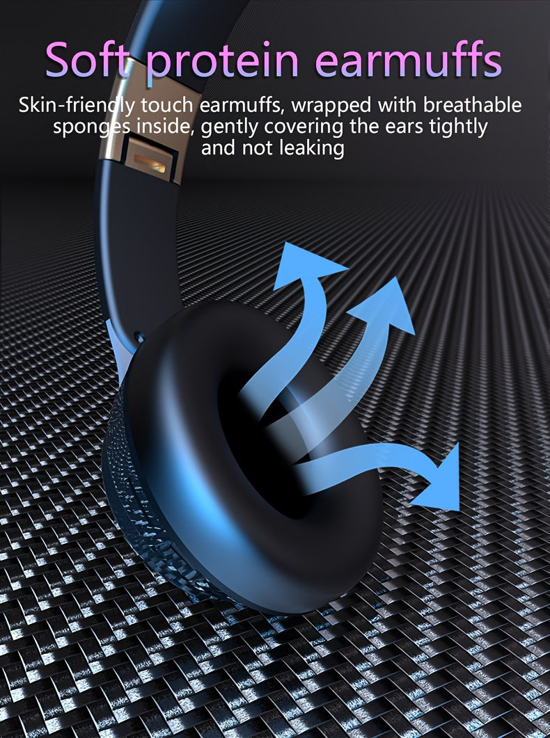 07S Wireless Over-Ear Headphones - Wireless 5.3, Long Battery Life, Soft Earmuffs, HD Sound, Portable & Adjustable for Outdoor Sports and Commuting, Outdoor Sports Headphones|Modern Wireless Headphones|Comfortable Earmuffs