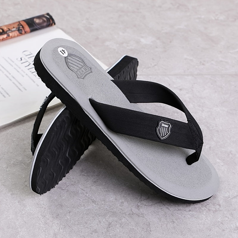 Men's Lightweight Non-Slip Flip Flops, Quick-Drying Comfy Thong Sandals For Indoor Outdoor, Summer